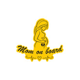 Zaqiz Stickers – Premium Mom on Board Safety Stickers